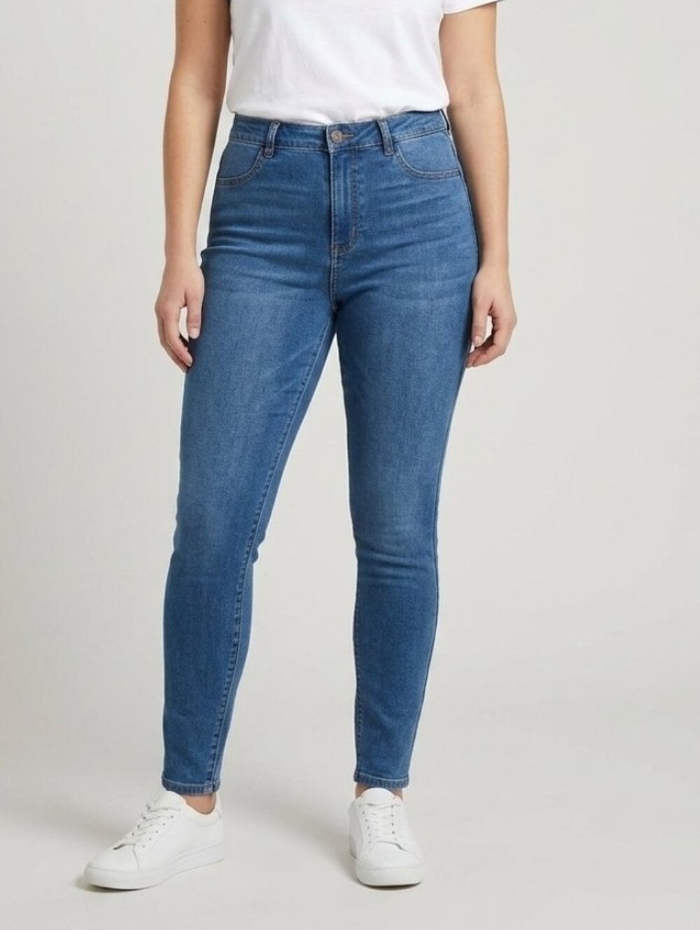 😀 d. jeans Women's Classic Blue Skinny Jeans 14